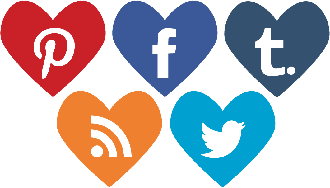 Alf img Showing > Social Media Heart Icons